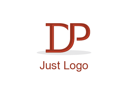 letter D joined with letter P