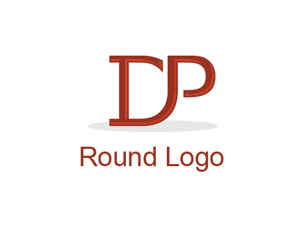 letter D joined with letter P
