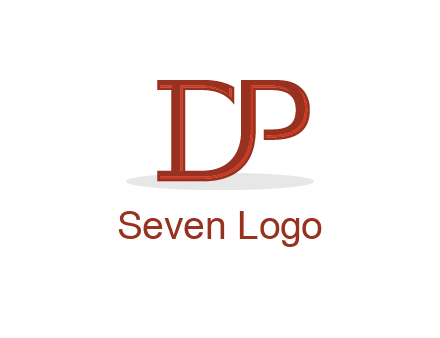letter D joined with letter P