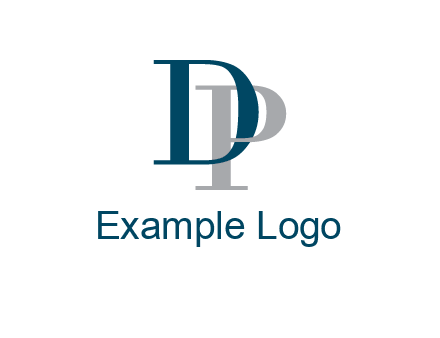 letter D intertwining with letter P