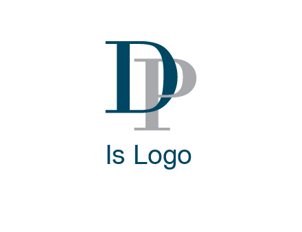letter D intertwining with letter P