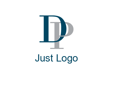 letter D intertwining with letter P