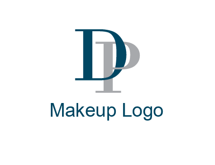 letter D intertwining with letter P