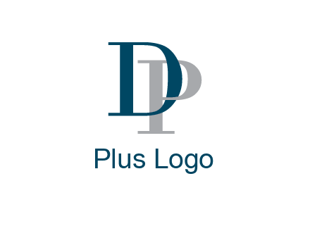 letter D intertwining with letter P