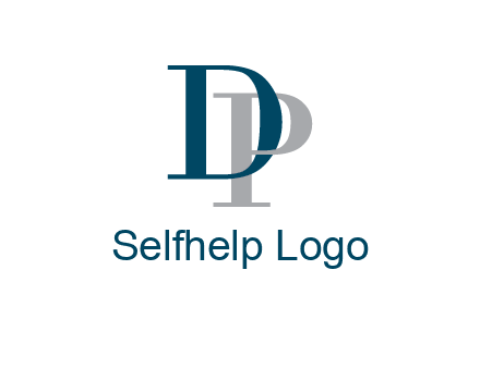 letter D intertwining with letter P