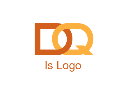 letter D intertwining with letter Q