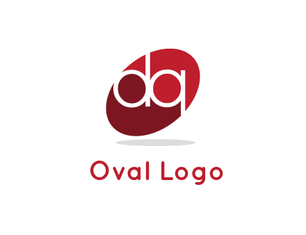 Letters dq are in a oval shape logo