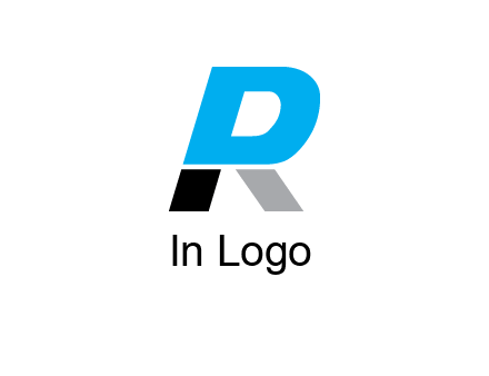 letter R also forming letter P 