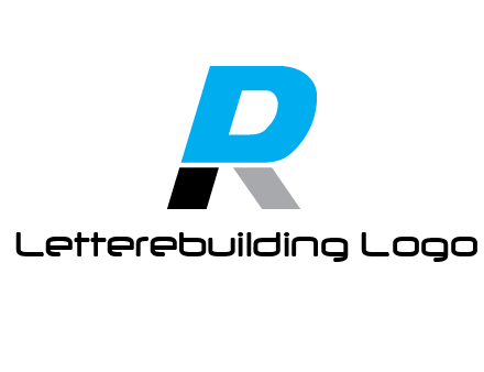 letter R also forming letter P 