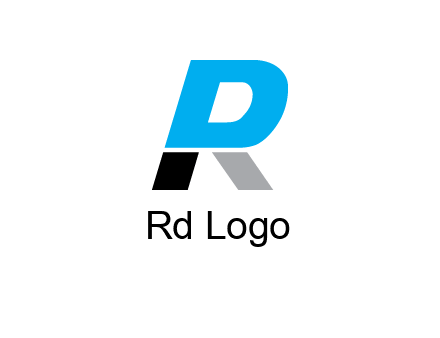 letter R also forming letter P 