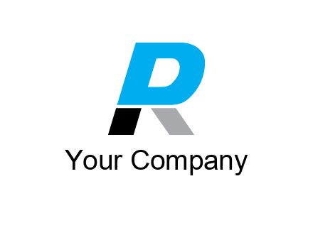letter R also forming letter P 