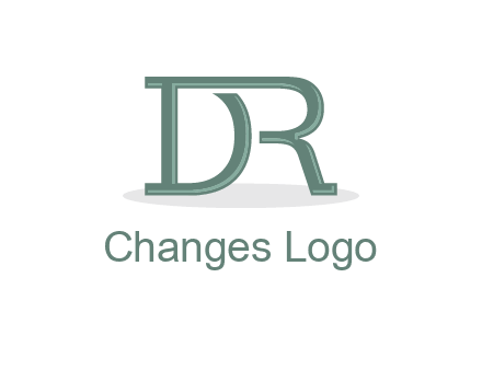letter R joined with letter D