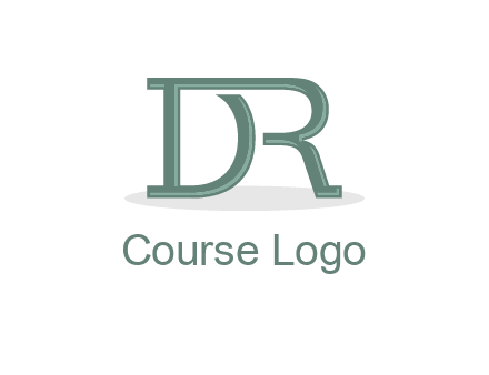 letter R joined with letter D