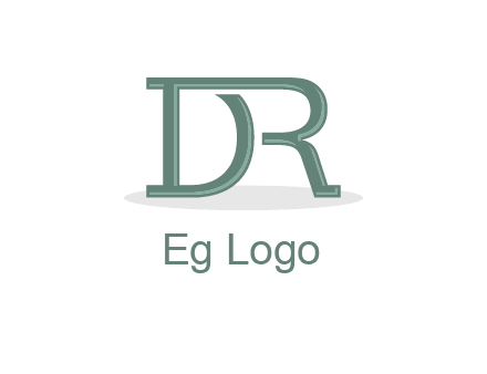 letter R joined with letter D