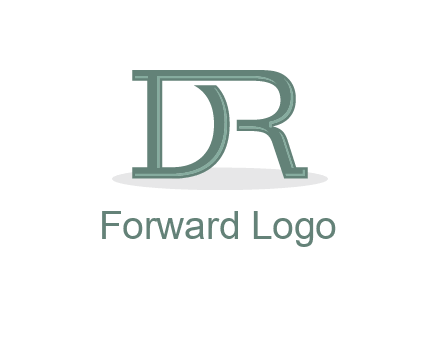 letter R joined with letter D
