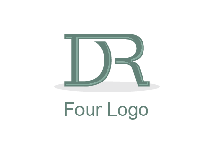 letter R joined with letter D