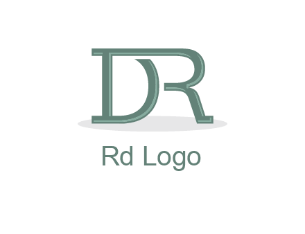 letter R joined with letter D