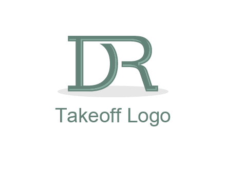 letter R joined with letter D