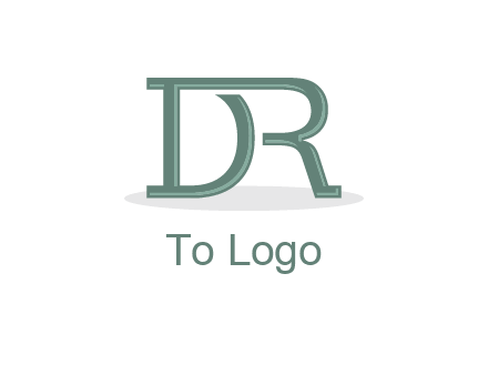 letter R joined with letter D