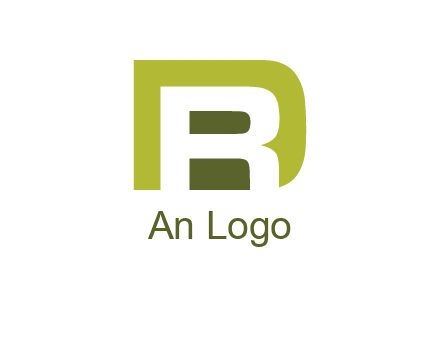 negative spacing letter R in letter D