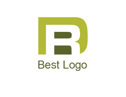 negative spacing letter R in letter D