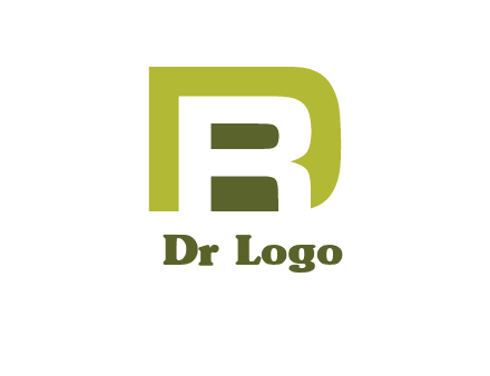 negative spacing letter R in letter D