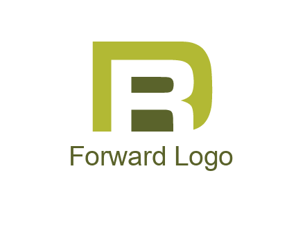 negative spacing letter R in letter D