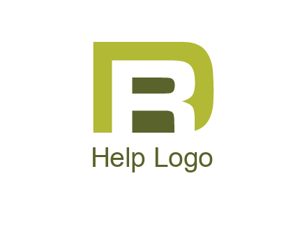 negative spacing letter R in letter D