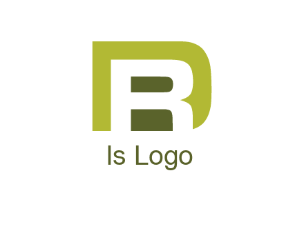 negative spacing letter R in letter D