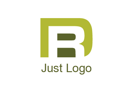 negative spacing letter R in letter D