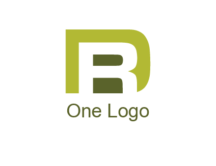negative spacing letter R in letter D