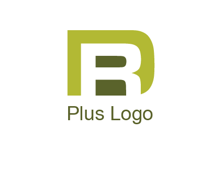 negative spacing letter R in letter D