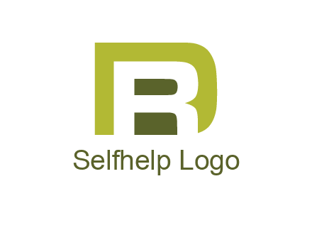 negative spacing letter R in letter D