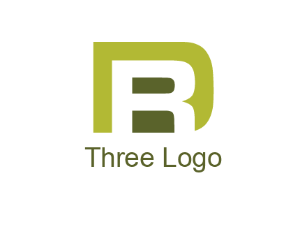 negative spacing letter R in letter D
