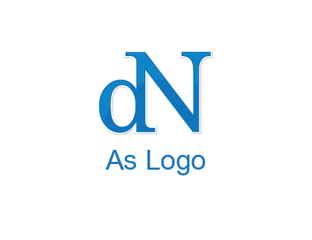 letter D attached to letter N