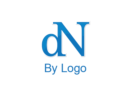 letter D attached to letter N