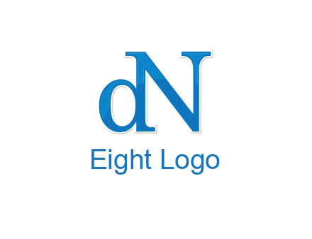 letter D attached to letter N