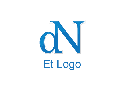letter D attached to letter N