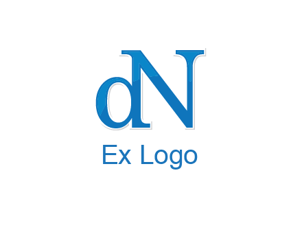 letter D attached to letter N