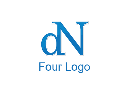 letter D attached to letter N