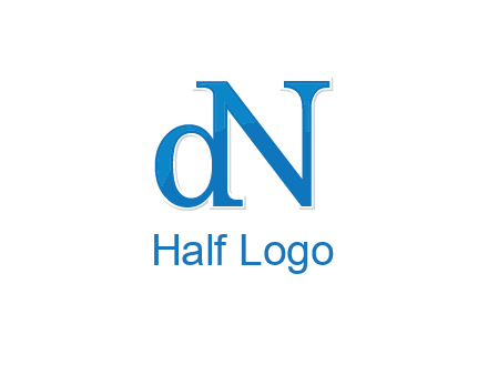letter D attached to letter N