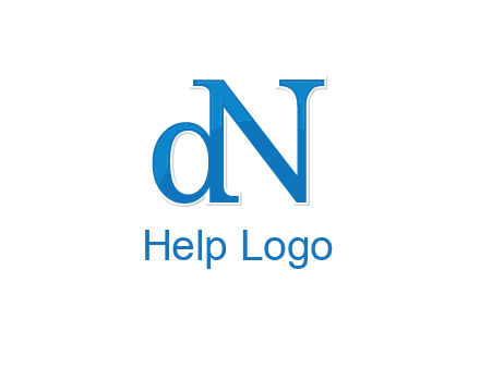 letter D attached to letter N