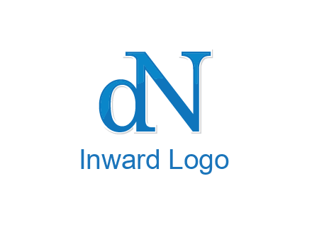 letter D attached to letter N