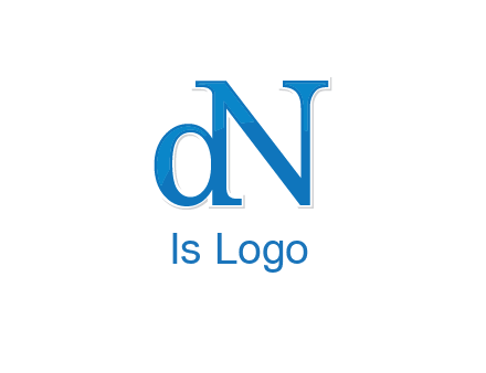 letter D attached to letter N
