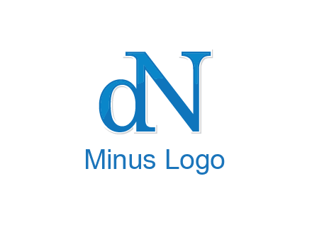 letter D attached to letter N
