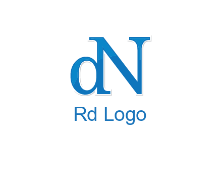letter D attached to letter N