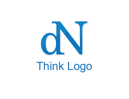 letter D attached to letter N