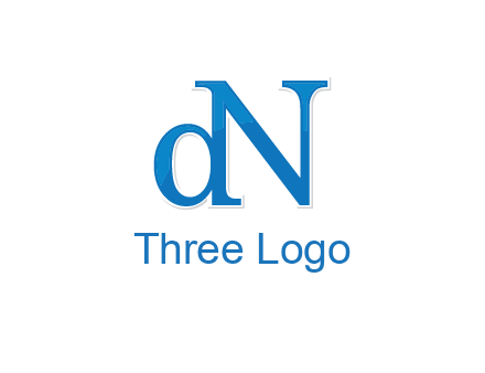 letter D attached to letter N
