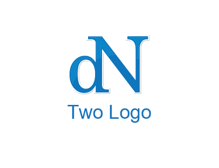 letter D attached to letter N