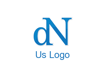 letter D attached to letter N